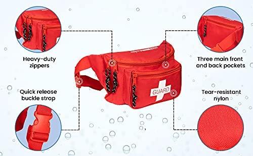 Primacare KB-8005 First Aid Fanny Pack – 75pc Kit, Stocked & Ready