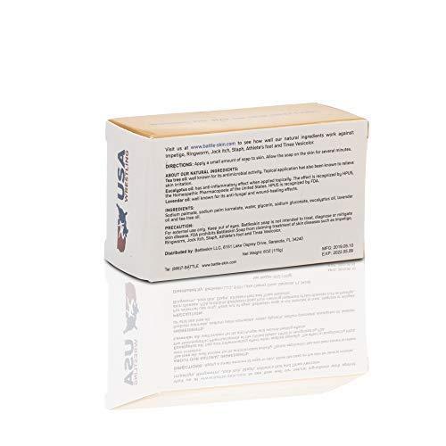 Battleskin Tea Tree Antifungal Bar Soap for Women/Men 6oz (Pack of 1