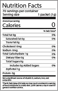 NutraSweet Natural Zero Calorie Stevia Sweetener Natural Sugar