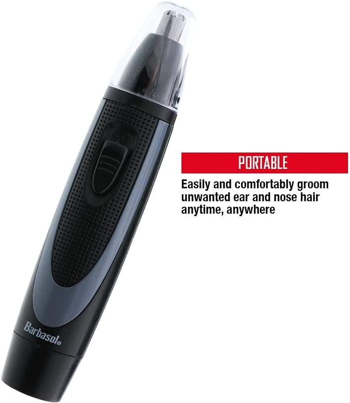 Barbasol Battery Powered Electric Ear and Nose Trimmer With Stainless