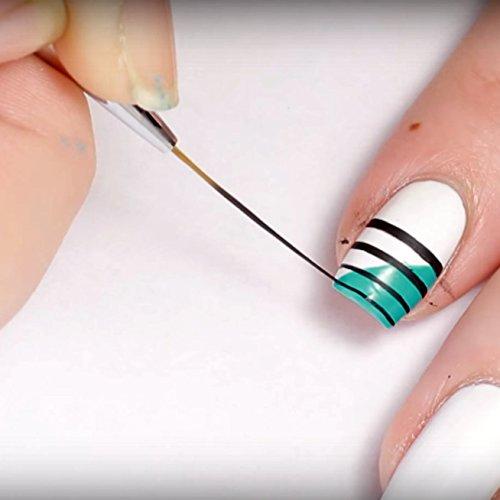 Winstonia Striping Nail Art Brushes for Long Lines Details Fine Designs