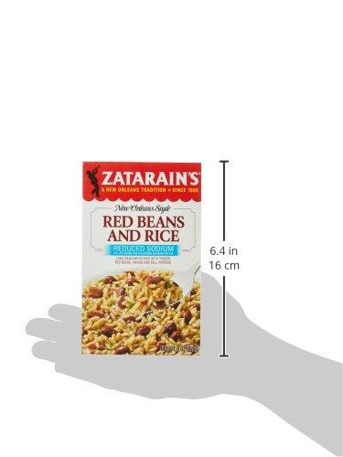 Zatarain's Reduced Sodium Red Beans & Rice, 8 oz (Pack of 12) 8 Ounce (Pack  of 12)