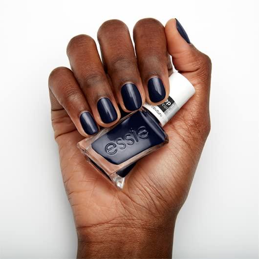 Essie Gel Couture Long-Lasting Nail Polish 8-Free Vegan Navy Blue Caviar  Bar 0.46 fl oz