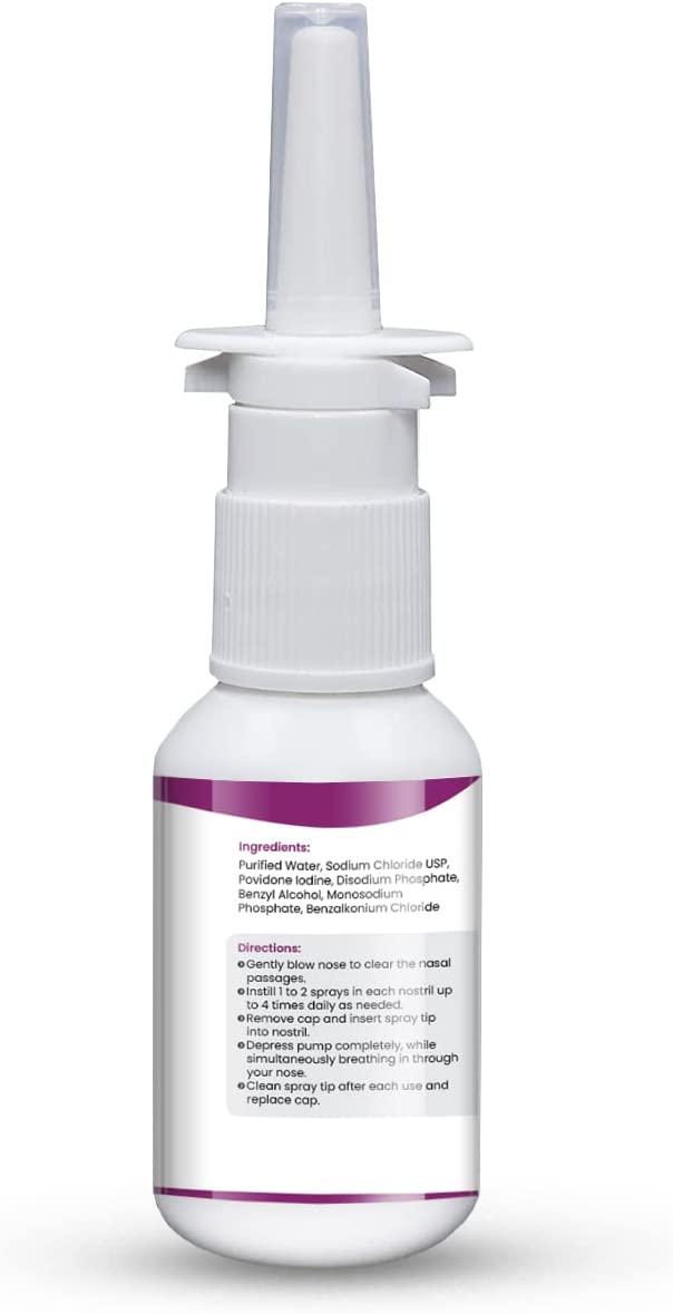 Epotex Povidone Iodine Nasal Spray 0.6 Sinus Protection & Cleanser