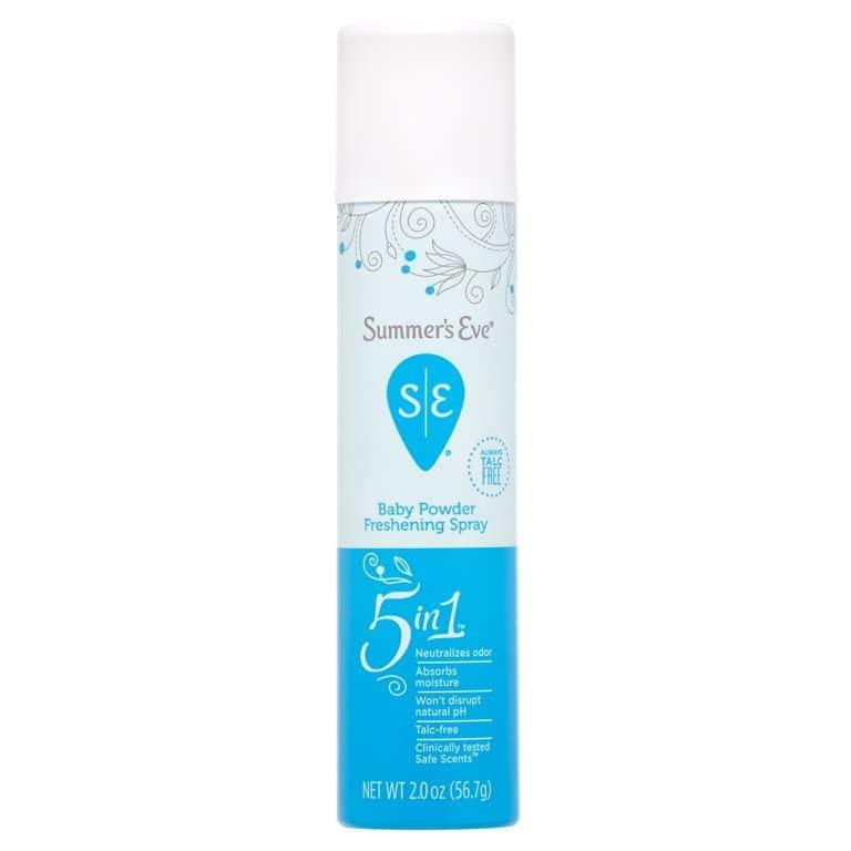 Summer's Eve Deodorant Spray, Baby Powder, 2 Ounce
