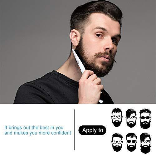 Beard Straightener Comb for Men,Hair Hot Comb,Quick Electric Heated Beard  Brush Styler,Travel Portable Styling Comb Beard Iron, Multifunctional Straightening  Brush Style-1