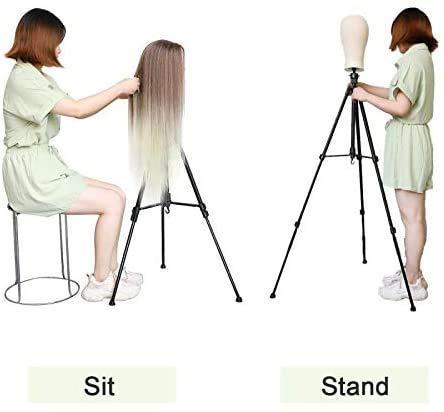 Wig Head Stand With Suction Cup/ Adjustable Swivel Handle Suction Table  Stand For Mannequin Head