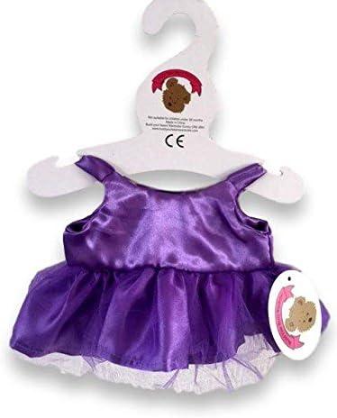 Build Your Bears Wardrobe Teddy Bear Clothes Tutu Dress + Accessories fits Build a Bear (Purple) Build Your Bears Wardrobe Teddy Bear Clothes Tutu Dress + Accessories fits Build a Bear (Purple)
