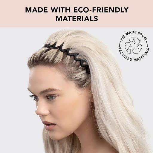 Kitsch Zig Zag Headbands Recycled Plastic Hair Band for Men & Women