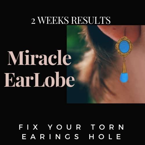 Miracle Stretched earlobe Corrector shrinking oil fix torn and stretched  piercing hole no more ear lobe support patches for earrings Miracle Ear Lobe