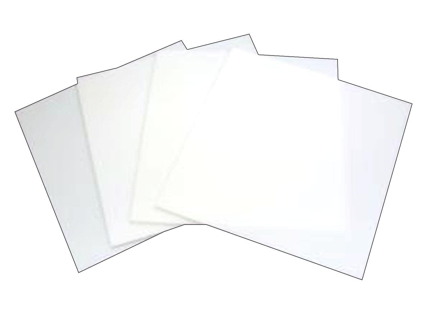 White Glass Squares 90 COE Fusible Glass Pack of 4