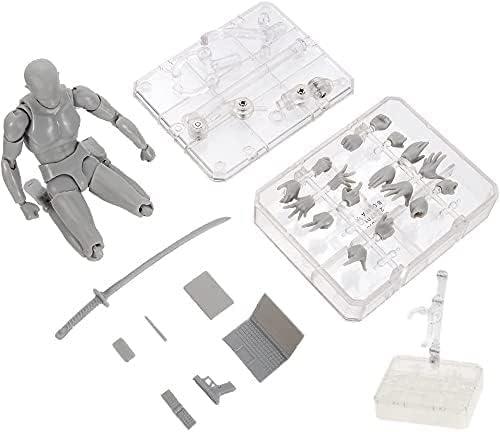 Corpo Femminile Snodabile Scala 1/12 Con Testa Scolpita E Accessori, Pelle Scurita, Per Action Figure E Collezionismo