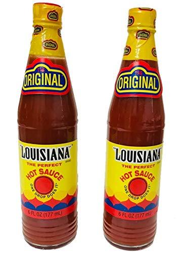 Louisiana Brand Hot Sauce, Hotter Hot Sauce (6 Fl Oz (Pack of 6))