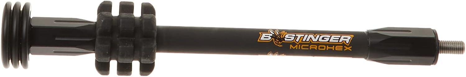 Bee Stinger MHXTARVBV212 Microhex V-Bar Black/White 12 In