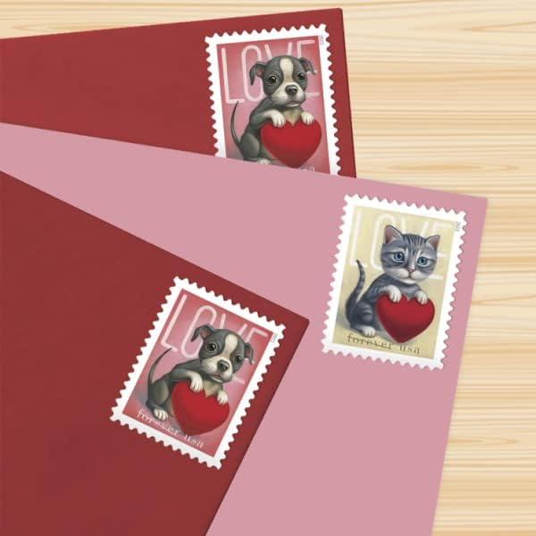 Love Stamps 2 Sheets of 20 US Postal First Class Valentine Wedding  Celebration Anniversary Romance Party (40 Stamps)