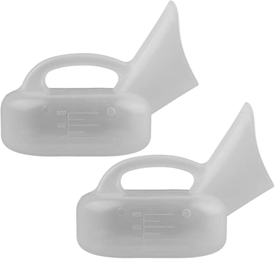 Milisten 2pcs Female Urinal Urine Bottle Women Urinal Pot Urinal Device