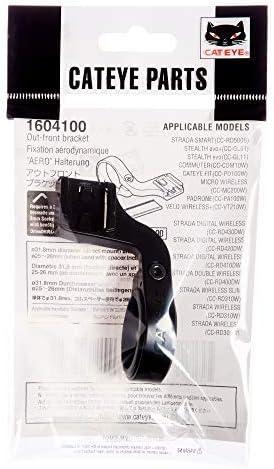 Supporto Cateye OF-100 Out Front Per Ciclocomputer - Montaggio Avanzato, Design Nero - Foto 2