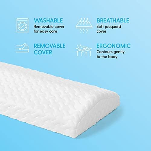 Milliard Gel Memory Foam Lumbar Support Pillow for Bed Relieves Lower