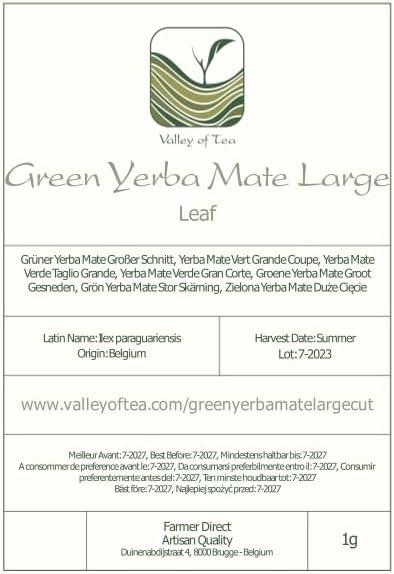Green Yerba Mate Large Cut Yerba Mate Yerba Matte Tea