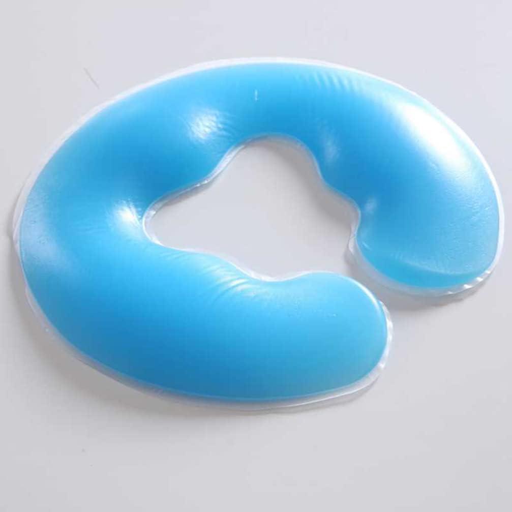 Silicone Face Massage Pillow U-Shaped Spa Gel Pad for Relaxation