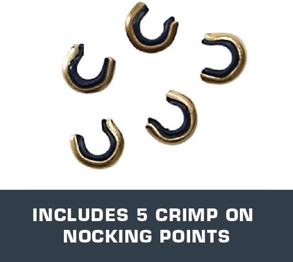 Allen CrimpOn Bowstring Nocking Points (Pack of 5) Used on Both