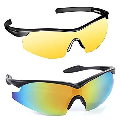 Tacglasses Polarized Sports Sunglasses Outdoor Day/Night For