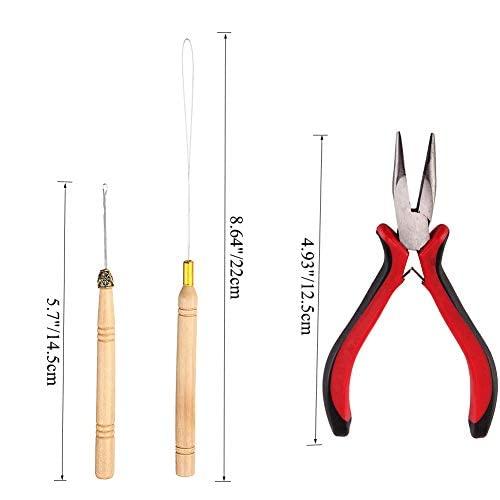 Professional Micro Ring Hair Extensions Application Pliers Tool Kit fo –