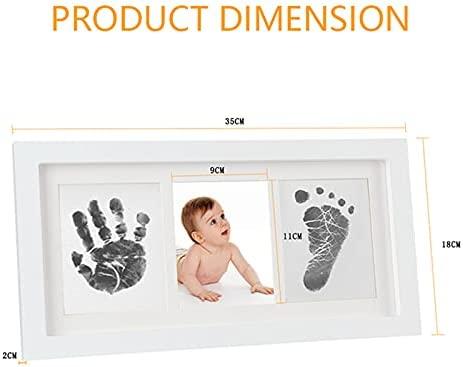 Beautiful Baby Clay Handprint Footprint Kit Newborn Inkpad W/ Wood