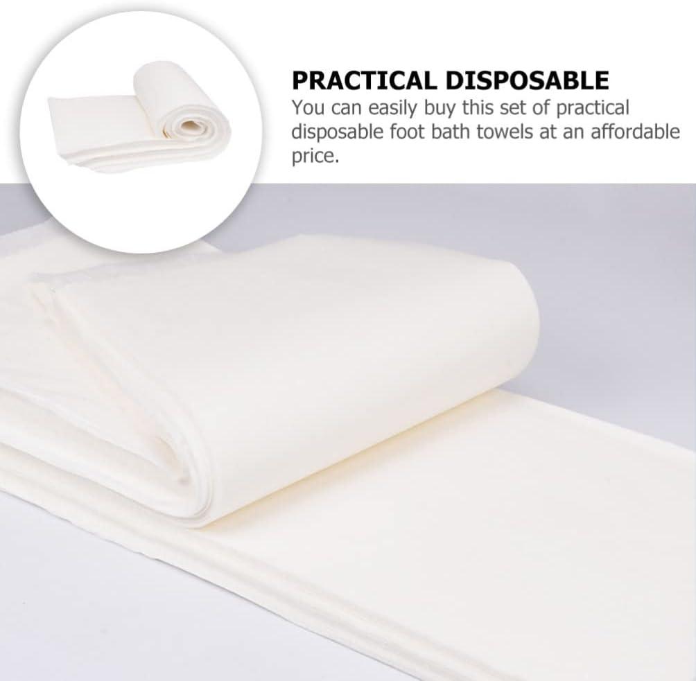 FOMIYES 100 Sheets Disposable Foot Towel Water Absorbent Nail