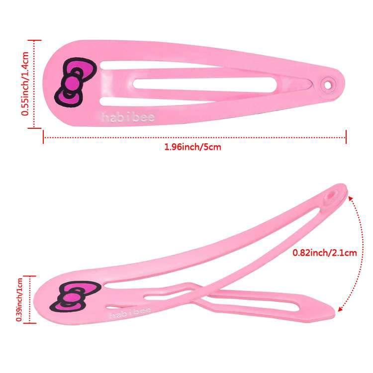 Girls Hair Clips, Funtopia 60 Pcs Non Slip Metal Snap Hair Clips For Little Girls Kids Teens Women, Candy Color Barrettes Hair Accessories (Solid - View #5