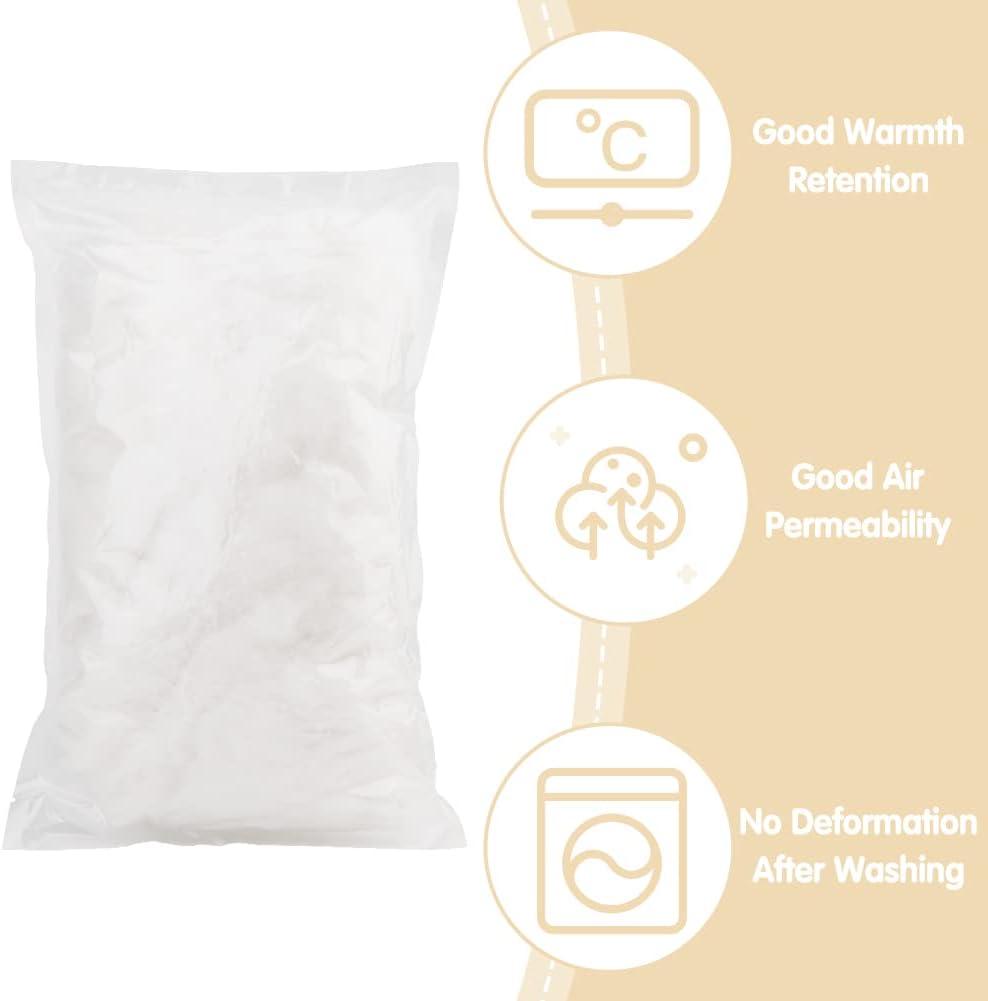 LUNARM 250g/8.82oz Polyester Fiber Fill, Premium Fiber Fill White Soft  Polyfill Stuffing for Home Decoration Projects Pillow Doll DIY Crafts  Filling Stuffed