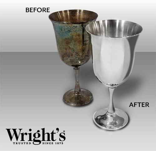  Wright's Silver Cleaner and Polish Cream - 8 Ounce - Ammonia  Free - Gently Clean and Remove Tarnish Without Scratching : Health &  Household