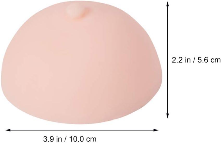 EXCEART Practice Skin Silicone Breast Plate Fake Boobs Mastectomy