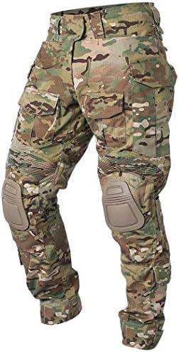 IDOGEAR Men G3 Combat Pants Multicam with Knee Pads - Medium