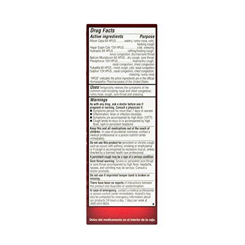 Hyland's Defend NonDrowsy Cold and Cough Syrup 4 Oz Natural Relief for Dry Cough