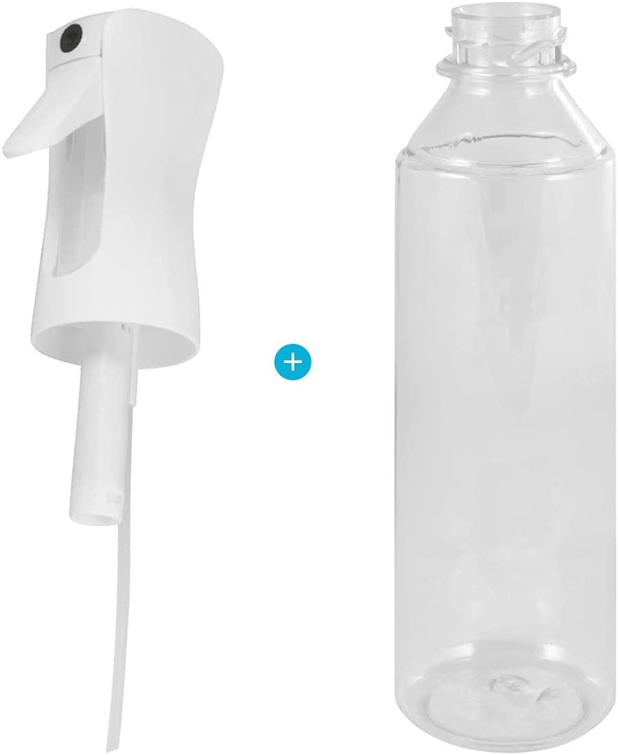 Houseables Continuous Spray Water Bottle, Hair Mist Sprayer, White, 12