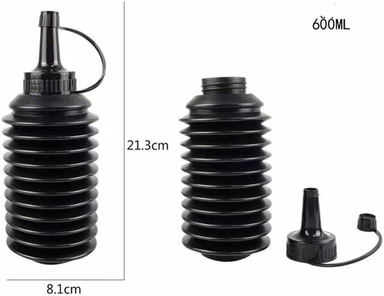 JXS 3X 600ml Collapsible Darkroom Chemical Storage Bottles Foldable