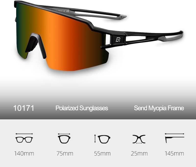 ROCKBROS Polarized Sunglasses for Men Women UV Protection Cycling  Sunglasses Sport Glasses Black Yellow