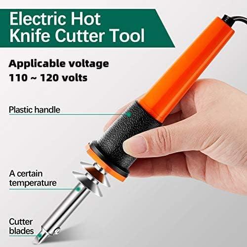 22 Pieces Electric Hot Knife Cutter Tool Kit Include Heat Cutter  Multipurpose Stencil Cutter, 16 Blades, 4 Blade Holders, Metal Stand Hot  Carving Knife for Soft Thin Plastic Cloth Stencil