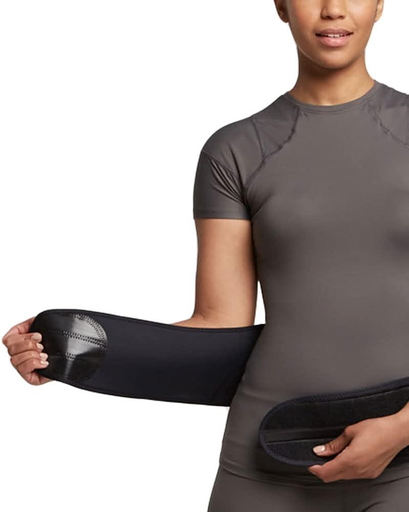 Tommie Copper Women s Comfort Back Brace Adjustable Sweat Wicking  Breathable Back & Muscle Compression Support for Everyday S/M Black