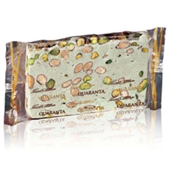 Quaranta Soft Nougat with Pistachio 150g Slice