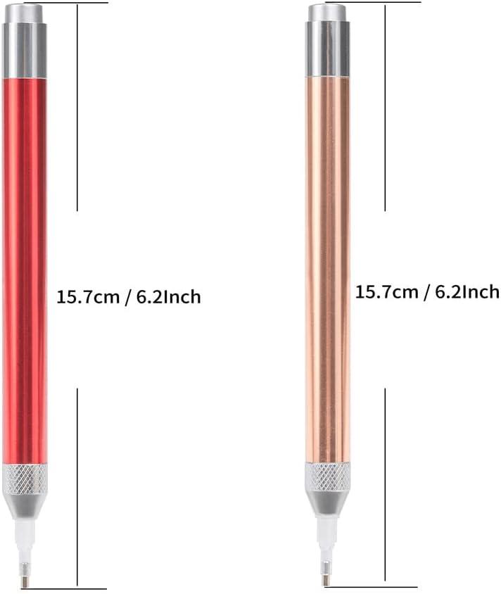 LED DIY Diamond Painting Illumination Pen with Light 2Pack Art Lighted Pen  Applicator Accessories Drill Bead Pen for Adult and Kids 5D Gem Jewel Wax  Picker Tool Embroidery Supplies A1Light pens