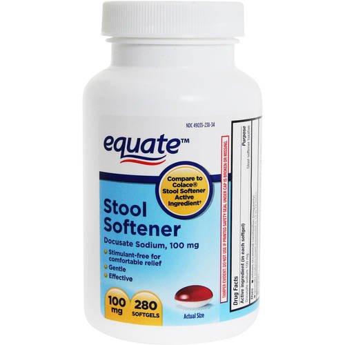 Equate Stool Softener Docusate Sodium 100mg 280ct Compare to Colace