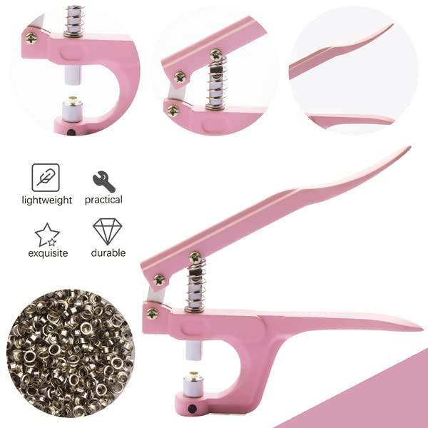 Grommet Eyelet Pliers Set, BIOUU Eyelet Punch Pliers Kit with 4 Colors