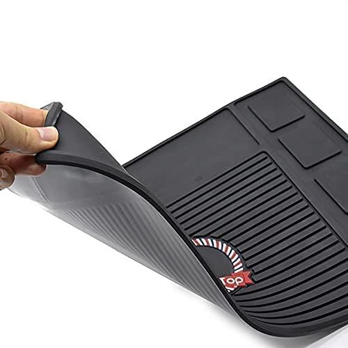 Barber Tools Organizer Mat, Clippers Mat, Flexible and Anti-slip Magnetic  Barber Mat, Magnet Strip Station Pad for Hairstylist(BLACK)