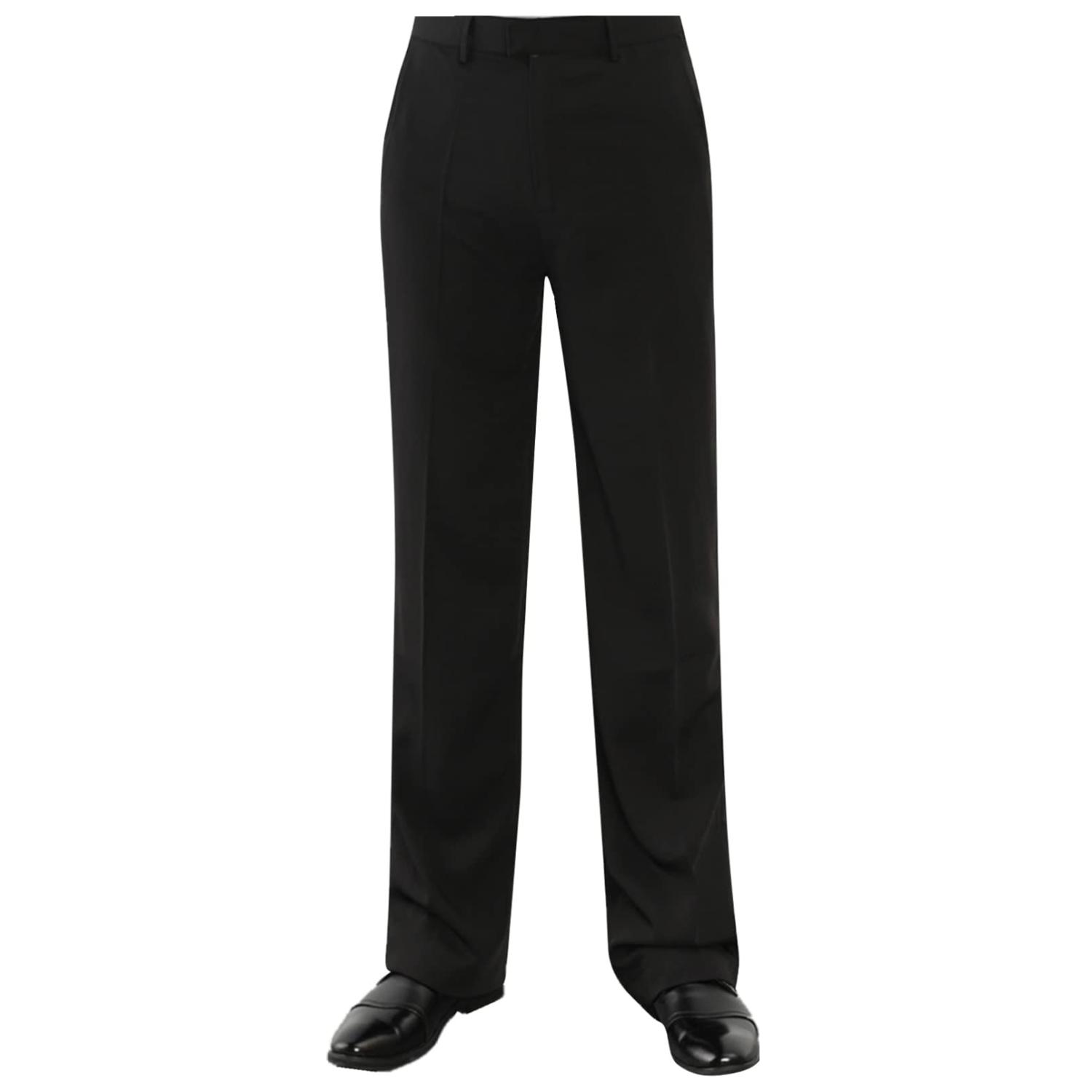 YONGHS Men's Latin Dance Competition Pants Black, Size 30 Dancewear