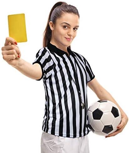 Soccer Referee Kit Men's Official Umpire Jersey With Whistle