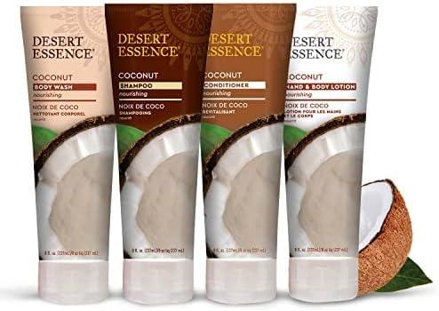 Desert Essence Coconut Shampoo 8 fl oz (Pack of 2) - Gluten Free