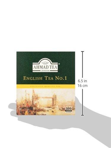 Ahmad Tea Black Tea, English Tea No.1 Teabags, 100 ct - Caffeinated &  Sugar-Free