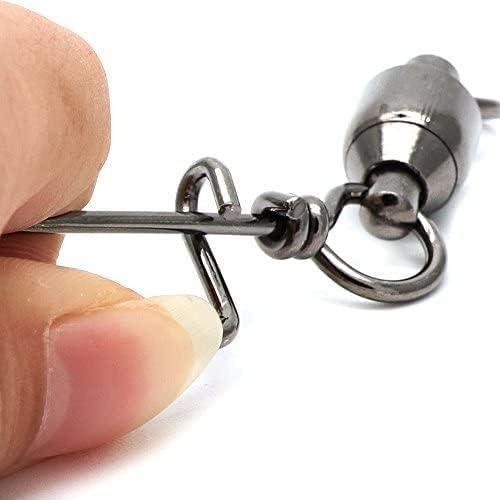 Dr.Fish Fishing Snap Swivels, Ball Bearing Swivels with Stainless